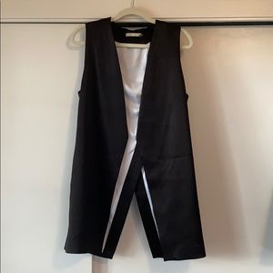 Alice and Olivia open back satin vest